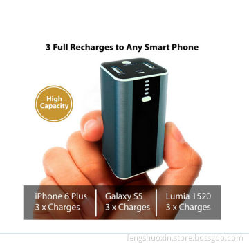 The World's Smallest 10400mAh Power Bank with LED Flashlight Dual USB Port